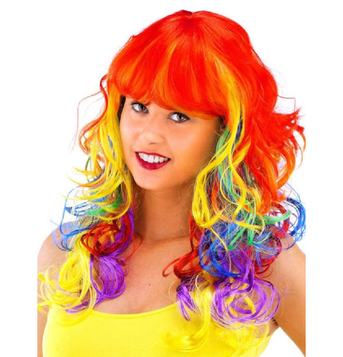 RAINBOW LONG CURLY WIG