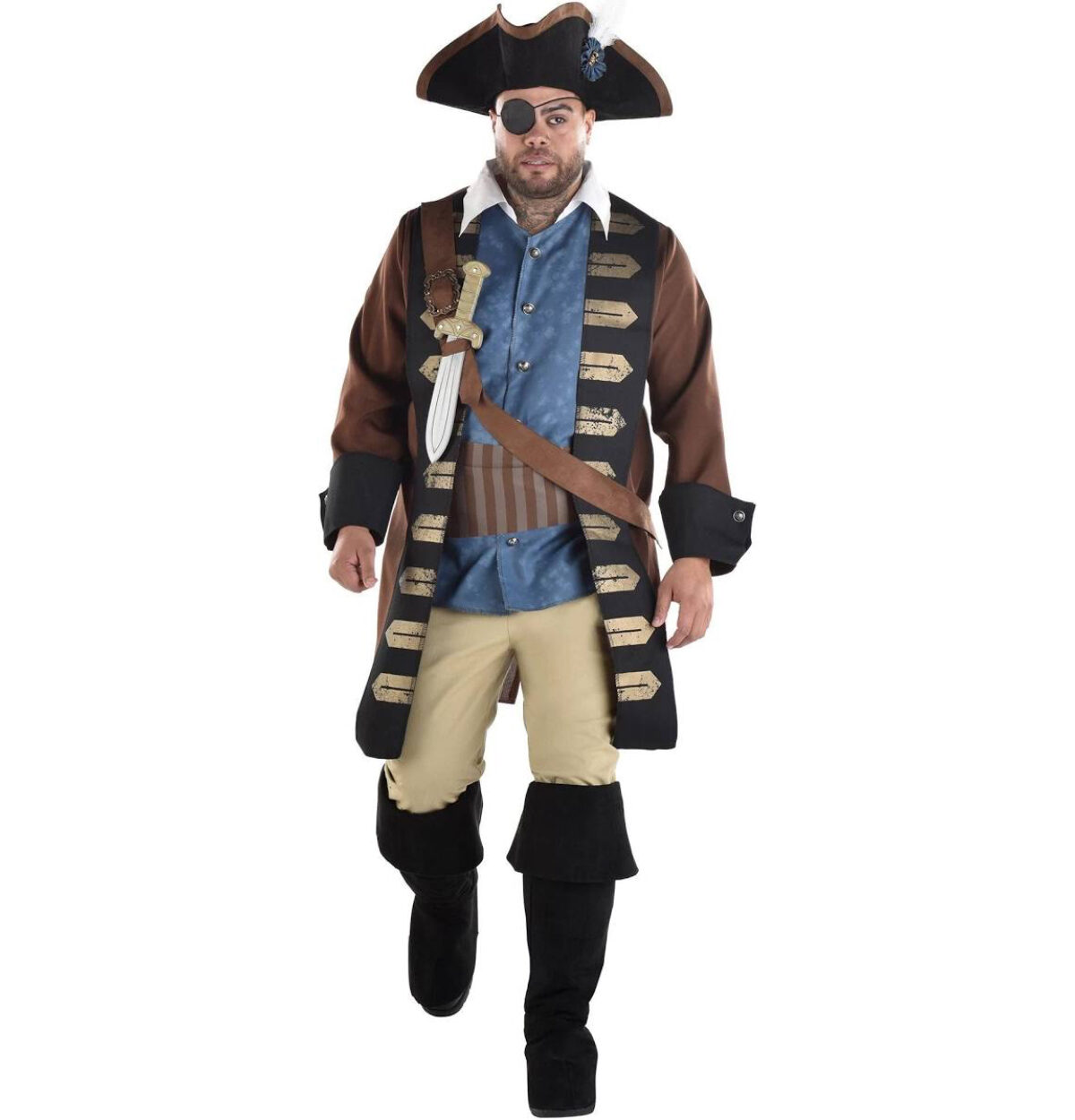 Shipwrecked Pirate Adult Costume - Plus XXL (48-52)