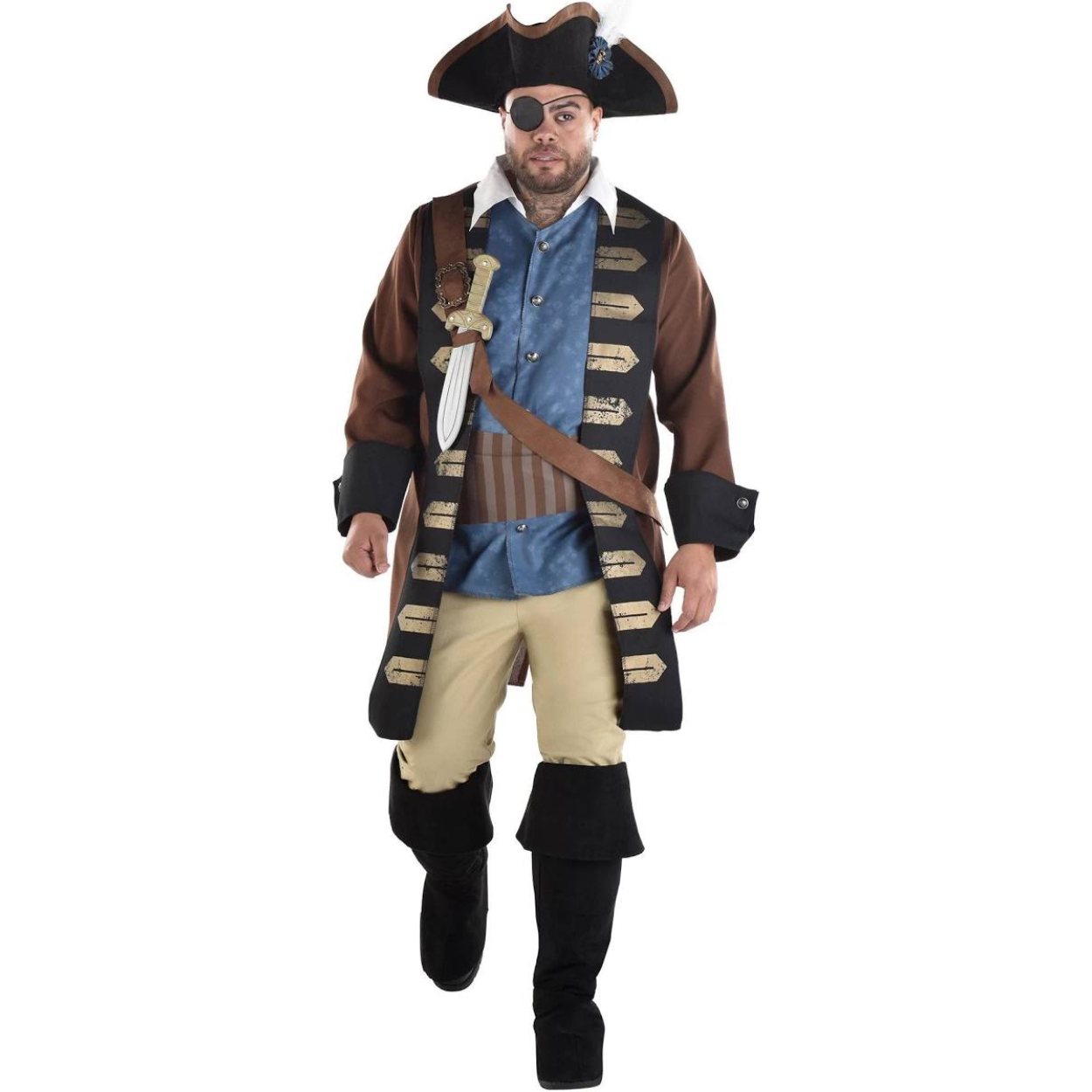 shopping-74-2.jpg Shipwrecked Pirate Adult Costume - Plus XXL (48-52) - Image 1