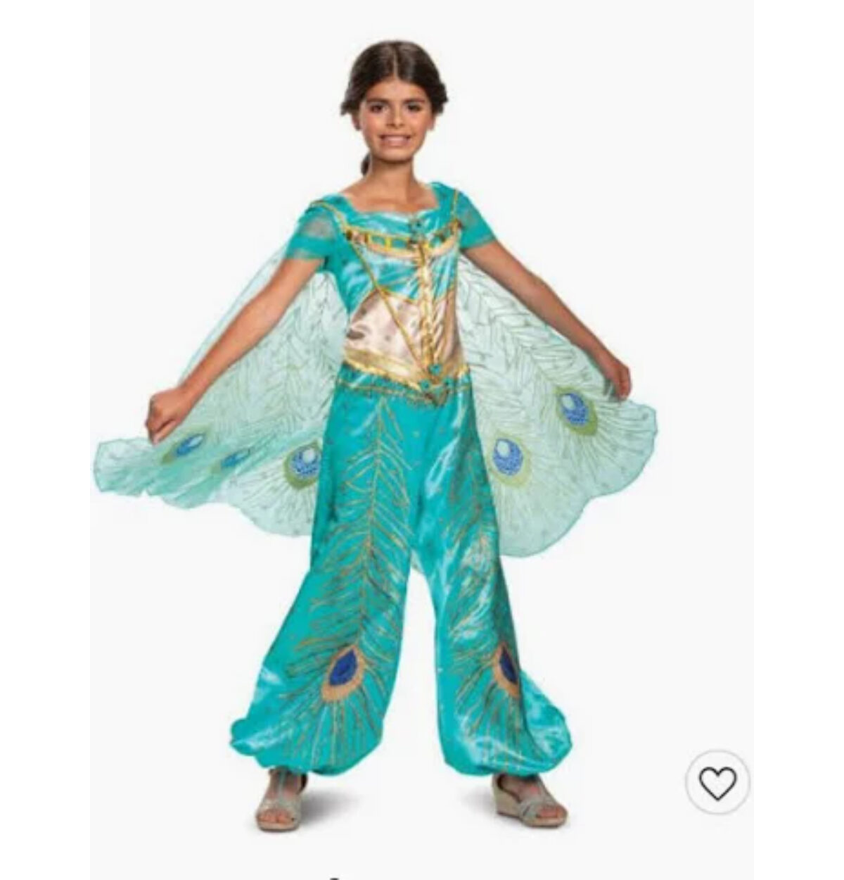 ALADDIN DELUXE JASMINE COSTUME KIDS MEDIUM (7-8)