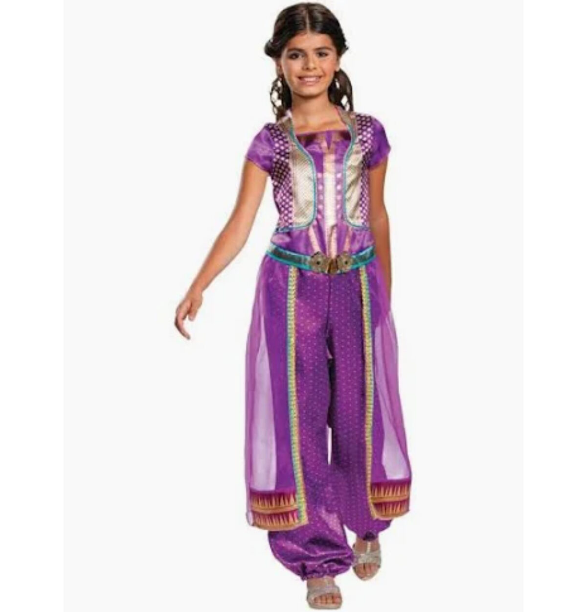 ALADDIN JASMINE PURPLE COSTUME KIDS MEDIUM (7-8)